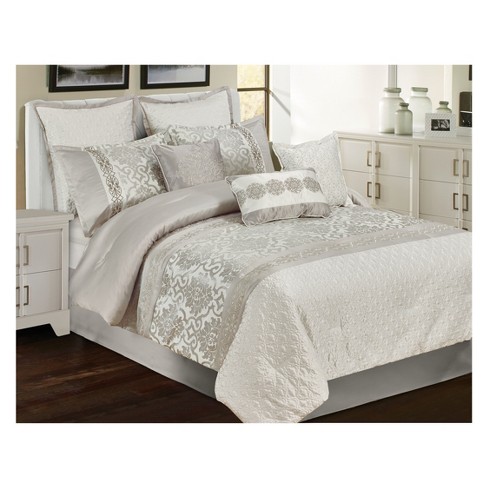 9pc Welby Comforter Set Silver Riverbrook Home Target