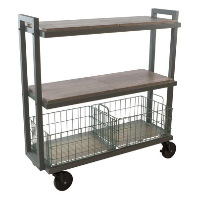 Cart System with wheels 3 Tier Green - Atlantic