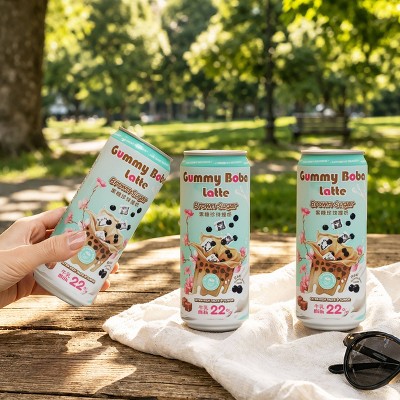 O's Bubble Gummy Boba Latte - Brown Sugar - 16 fl oz