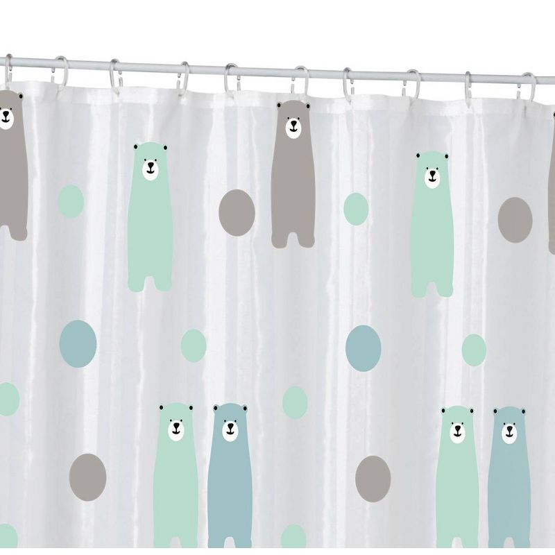 Happy Bears Shower Curtain Teal/Gray - Moda at Home, 5 of 6