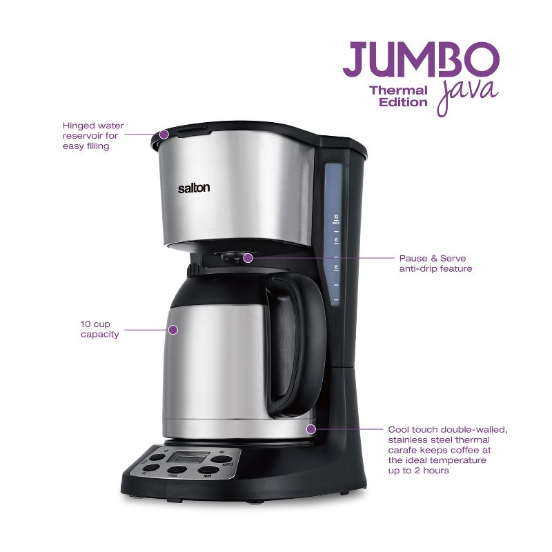 Salton Jumbo Java Coffee Maker - Thermal, 3 of 7