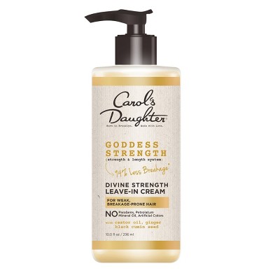 Carol&#39;s Daughter Goddess Strength Divine Strength Leave In Conditioner with Castor Oil for Weak, Breakage Prone Hair - 10 fl oz