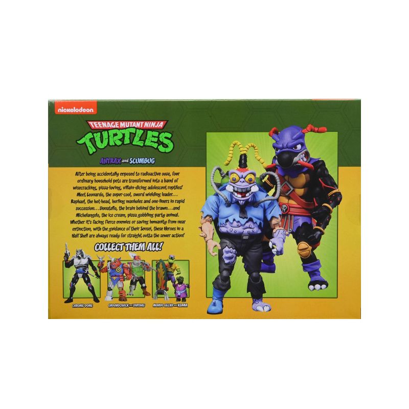 NECA Teenage Mutant Ninja Turtles Cartoon Antrax &#38; Scumbug 7&#34; Scale Action Figures - 2pk, 3 of 6