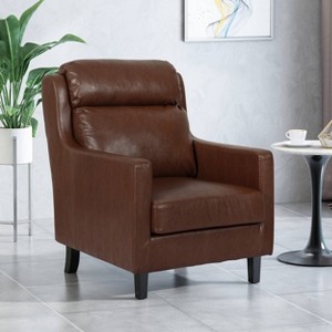 Bucklin Contemporary Pillow Tufted Club Chair - Christopher Knight Home - 1 of 4