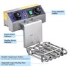 Wechef Commercial Electric Deep Fryer 23.4L 2 Tanks Fryer with Timer and Drain Stainless Steel French Fry Wings - 4 of 4