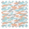 Bacati - Jungle Safari Boys Aqua/Orange Muslin 6 pc Crib Bedding Set with Crib Musical Mobile - 3 of 4