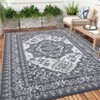 Outdoor Rug Medallion Plastic Straw Camping Carpet, Reversible Floor Mat, UV-Resistant Indoor Outdoor Area Rug for Backyard, Deck, Picnic, Porch - 4 of 4
