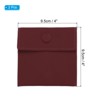 Unique Bargains Velvet Snap Button Dense Stitches Jewelry Bag 2 Pcs - 2 of 4