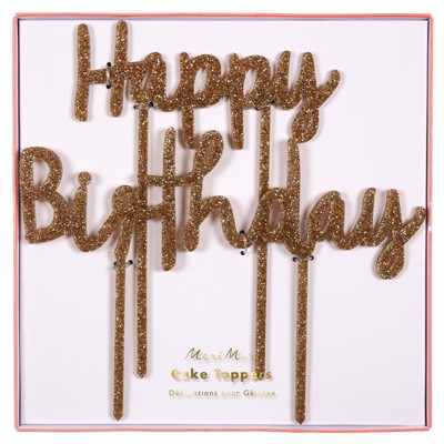Meri Meri Happy Birthday Acrylic Toppers