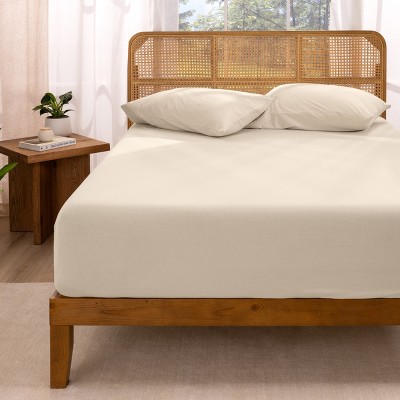 Organic Cotton Jersey Fitted Sheet by Bare Home