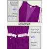 LA LEELA Women's Summer Vacation Beachwear Long Bathing Suit Open Front Soft Beach Holiday Swimwear Coverups Duster Cardigan - 3 of 4