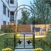 Double Door Metal Garden Arch for Plant,Arbor Trellis for Climbing Plants,Outdoor Wedding and Party Archway,Sturdy Iron Plant Support-Coolbibila - 2 of 4