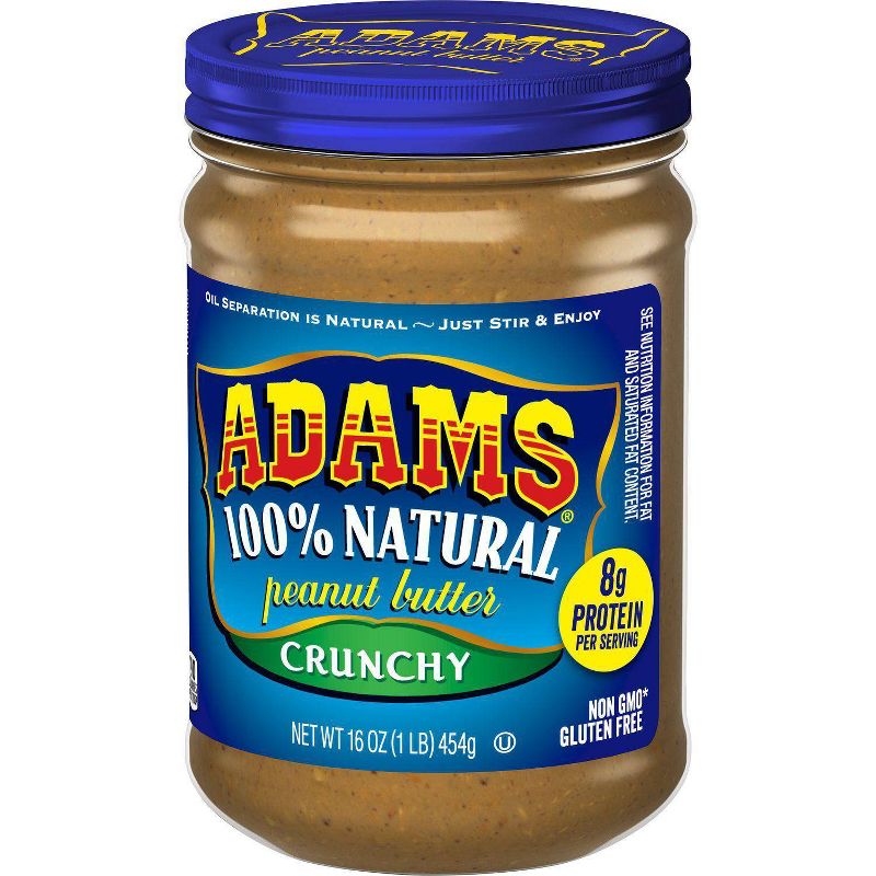 Adams 100% Natural Crunchy Peanut Butter - 16oz, 4 of 5