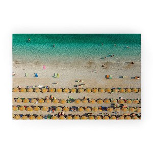 Pita Studios Colorful umbrellas at a beach Looped Vinyl Welcome Mat - Society6 - 1 of 2