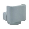 JUJABU Modern Swivel Accent Chair with Upholstered Fabric, Barrel Back, Comfortable Living Room Furniture - 4 of 4