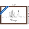 Trends International Line Art Skyline - Chicago Framed Wall Poster Prints - 3 of 4