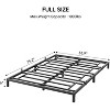 14 Inch Twin Bed Frame No Box Spring Needed, Heavy Duty Metal Platform Bed Frame Twin Size for Bedroom Easy Assembly, Noise Free, Black, Tiwn - 2 of 4