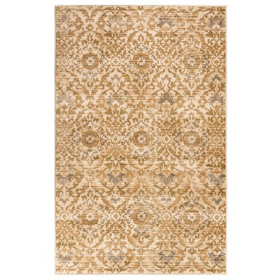 Rustic Geometric Florals Indoor Area Rug or Runner by Blue Nile Mills