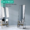 NewHome"65x25.6" Full Length Mirror with Aluminum Alloy Frame, Free Standing, Hanging or Leaning Option"White - 2 of 4