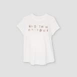 Short Sleeve Raise Them Kind & Brave Graphic Maternity T-Shirt - Isabel Maternity by Ingrid & Isabel™ Light Beige