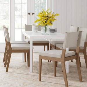 Nathan James Set of 6 Linus Dining Chair Flax - 1 of 4
