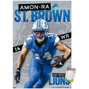 Trends International NFL Detroit Lions - Amon-Ra St. Brown 24 Unframed Wall Poster Prints - 1 of 4