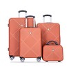 Whisen 4-Piece Set(14/20/24/28 in.) Luggage Sets ABS Lightweight Suitcase with Spinner Wheels - 2 of 4