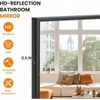 Full Length Mirror Standing Large Floor Mirror with Aluminum Frame Black Bedroom Living Room Bathroom Anti Fog Clear Glass - 3 of 4