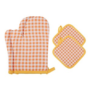 REGALWOVEN Oven Mitts and Pot Holders Sets 2 Pcs Heat Resistant Kitchen Oven Gloves and Pot Holders for Kitchen - 1 of 4
