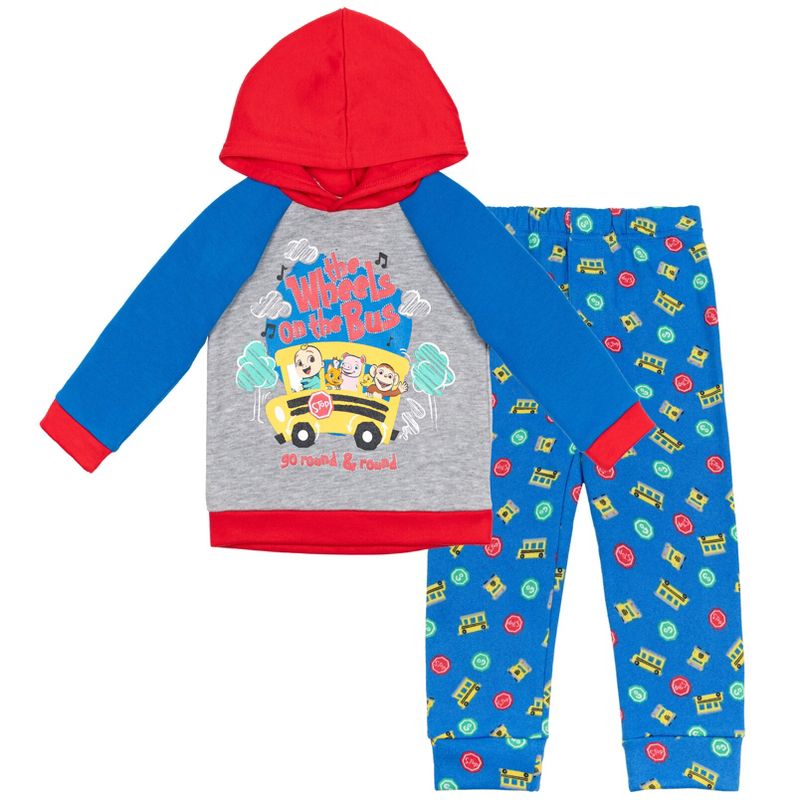 CoComelon JJ Pullover Hoodie and Pants Outfit Set Infant to Toddler, 1 of 8