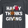 Men's - Peanuts - Happy Thanksgiving Icons Short Sleeve Graphic T-Shirt - 2 of 4