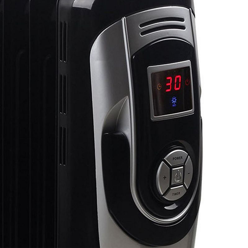 Optimus Digital 7 Fins Oil Filled Radiator Heater with Timer, 3 of 4
