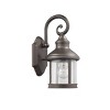Chloe Lighting Galahad Transitional 1 Light Rubbed Bronze Outdoor Wall Sconce 12" Height - 2 of 2