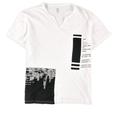 I.N.C International Concepts Mens Chicago Graphic T-Shirt, White, Large