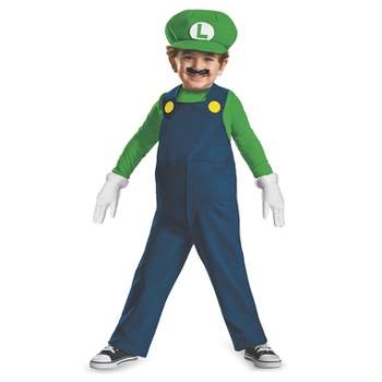 Disguise Toddler Boys' Super Mario Bros. Luigi Costume - Size 3T-4T - Green