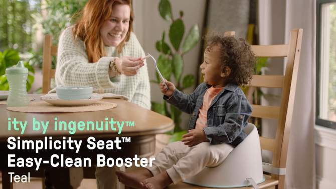 Ingenuity Simplicity Toddler Booster Seat - Blue/Teal, 2 of 11, play video