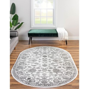 Unique Loom Boston Collection Area Rug - Floral - 1 of 4