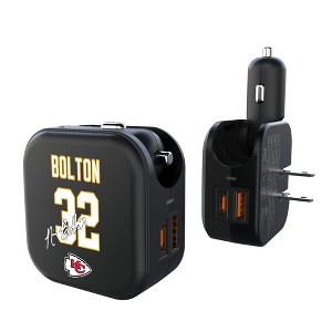 NFL Kansas City Chiefs Players Game Tactic 18-Watt 2 in 1 USB A/C Charger - 1 of 3