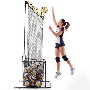 Adjustable Volleyball Training Net - 6.5 To 8 Feet Height, Portable With Stakes For Backyard Or Indoor Practice