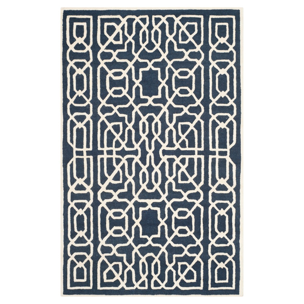 8'x10' Wooster Rug Navy/Ivory - Safavieh