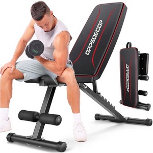 OPPSDECOR 660LBS 3 IN 1 Weight Bench for Home Gym, Adjustable Workout Bench Press for Full Body Strength Training, 8 Adjustable Back, Fast Foldable - 1 of 4
