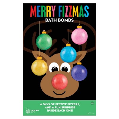 Da Bomb Bath Fizzers Holiday Reindeer MultiPack Bath Bomb - 6ct