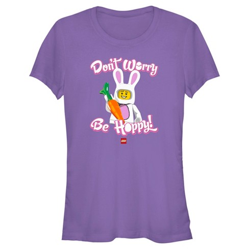 Juniors Womens LEGO Don't Worry Be Hoppy T-Shirt - image 1 of 4