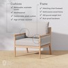 Nathan James Kayden Outdoor Accent Chair Gray - 3 of 4