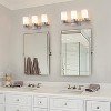 C Cattleya Satin Nickel Integrated LED Vanity Light Light with Frosted Glass Shade - 3 of 4