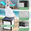 50 Gallon Resin Deck Box, Lockable Waterproof Ourdoor Storage Container for Pool Accessories, Patio and Garden Tools - 4 of 4
