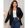 Women's Plus Size Fashion Knit Cardigan Sweater Casual Long Sleeve Cardigans Tops 2025 Loose Outwear Coat - 2 of 4