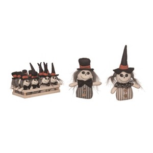 Transpac Polyester 9.75 in. Multicolor Halloween Plush Spooky Skeletons In Crate Set of 12 - 1 of 2