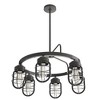Hunter 26" Starklake Ceiling Light Noble Bronze Finish - 6 Bulb Industrial Chandelier for Modern Farmhouse Style - 4 of 4