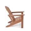 3pk Seating Set with Plastic Resin Adirondack Chairs & Side Table - Brown - EDYO LIVING: Weather-Resistant Patio Furniture - image 4 of 4